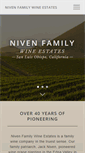 Mobile Screenshot of nivenfamilywines.com