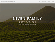 Tablet Screenshot of nivenfamilywines.com